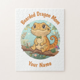 Custom Bearded Dragon Mom Jigsaw Puzzle Pussel