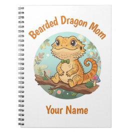 Custom Bearded Dragon Mom Notebook Anteckningsbok