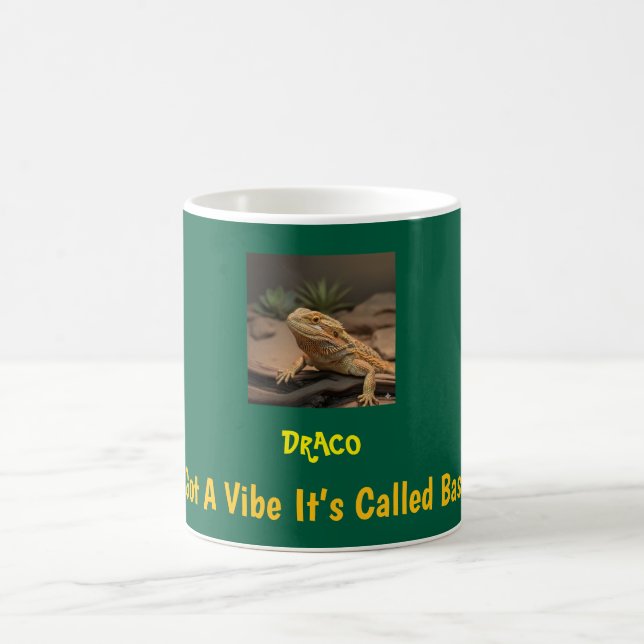 Custom Bearded Dragon Photo Gift Kaffemugg (Center)