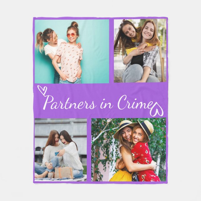 Custom Best Friend Photo Throw Keepsake Gift Fleecefilt (Framsidan)