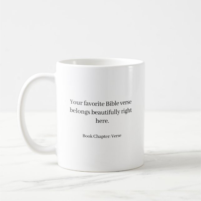 Custom bible verse - create your own  kaffemugg (Vänster)