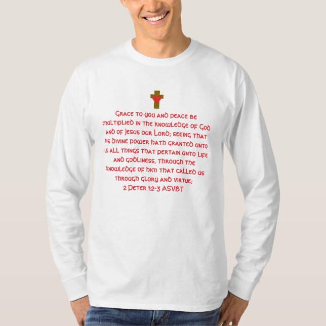 Custom Bible Verse Template T-Shirt  (Framsida)
