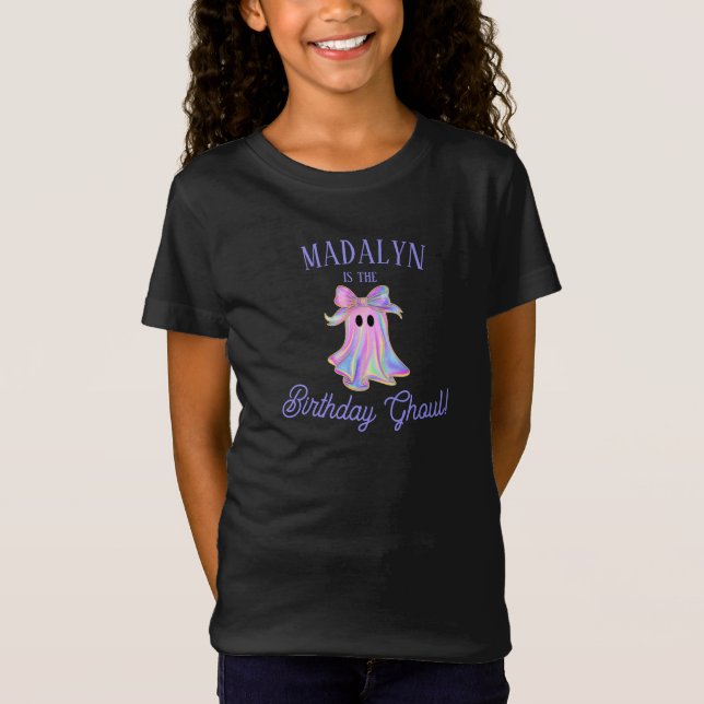 Custom Birthday Ghoul T Shirt (Framsida)