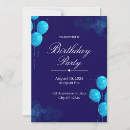 Custom Birthday Invitation Card Magnetisk Inbjudningskort