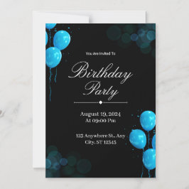 Custom Birthday Invitation Card Magnetisk Inbjudningskort