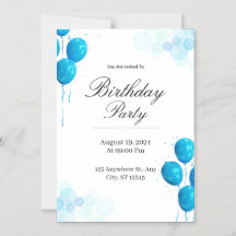 Custom Birthday Invitation Card