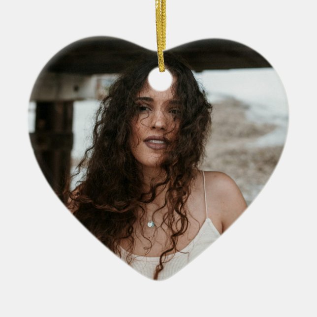 Custom Birthday Ornament with Photo & Message (Framsidan)