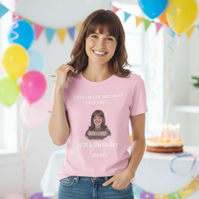 Custom Birthday Photo Shirt – Personalized Face T (Skapare uppladdad)