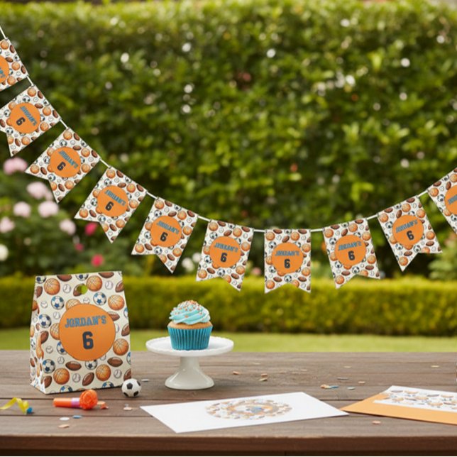 Custom Birthday Sports Theme Vimplar (Skapare uppladdad)