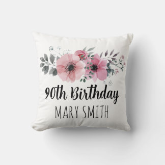 Custom Birthday Throw Pillow Kudde
