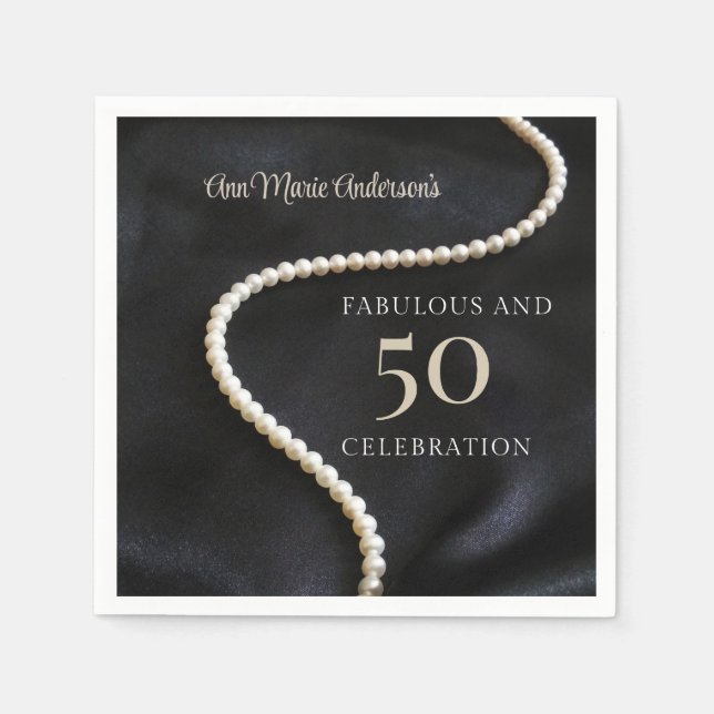 Custom Black 50 and Fabulous Pappersservett (Framsidan)
