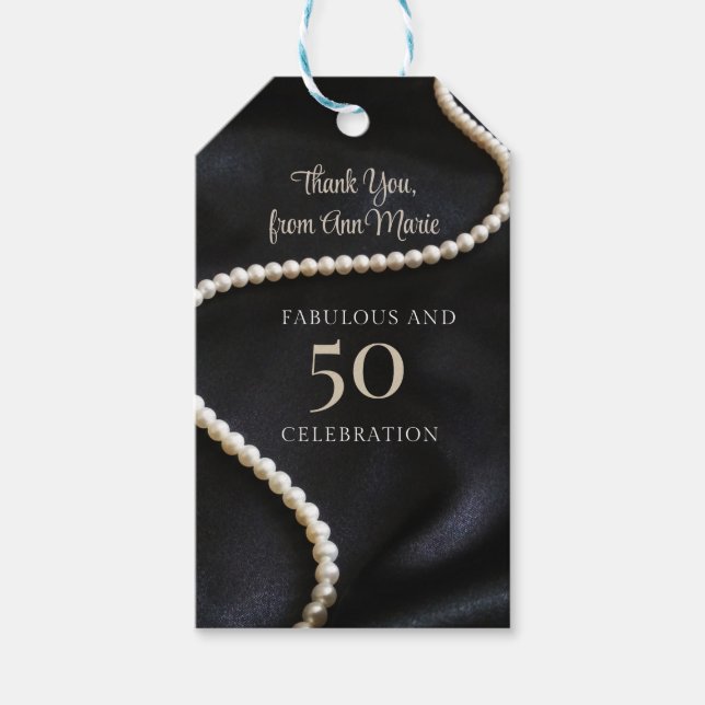 Custom Black 50 and Fabulous Presentetikett (Framsidan)