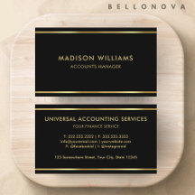 Custom Black and Gold Premium Professional