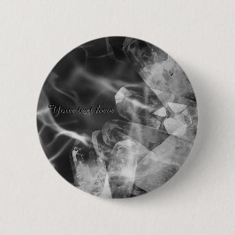 Custom black crystal badge  knapp