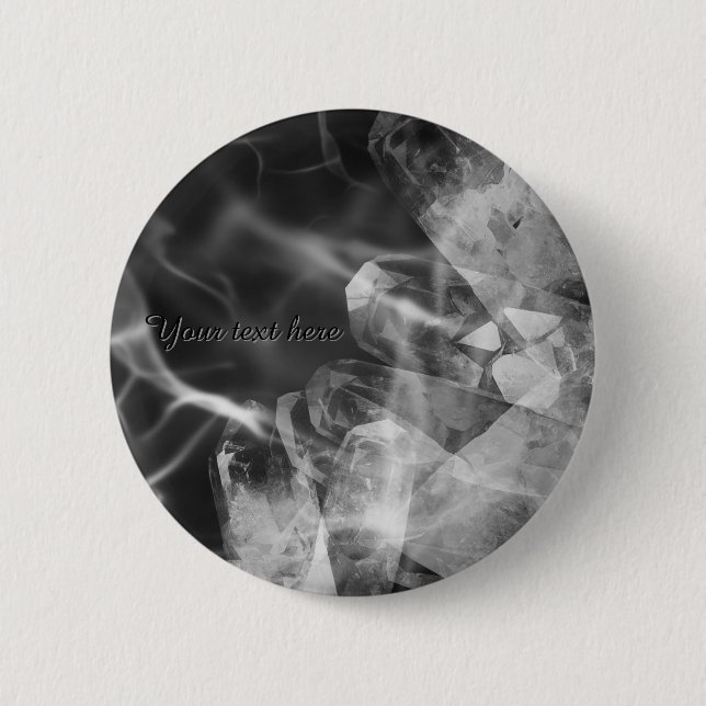 Custom black crystal badge  knapp (Framsida)