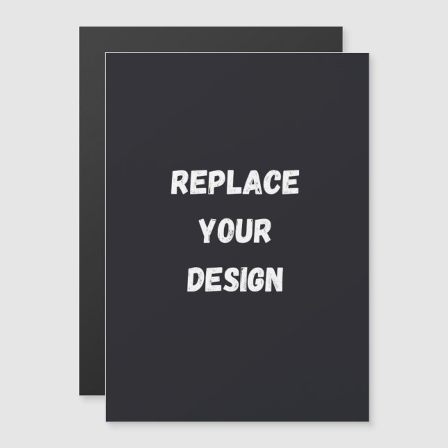 Custom black simple Design Add Photo or Text (Fram/baksida)