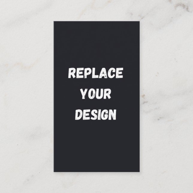 Custom black simple Design Add Photo or Text Tilläggskort (Framsida)