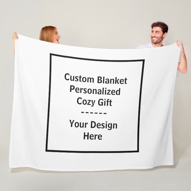 Custom Blanket – Personalized Cozy Gift Fleecefilt (På plats)