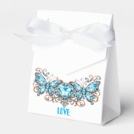 Custom Blue Butterflies Love Valentine Day Gift Presentaskar