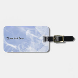 Custom blue crystal luggage tag bagagebricka