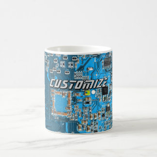 Custom Blue PCB Circuit Board for IT Pros 2 Kaffemugg