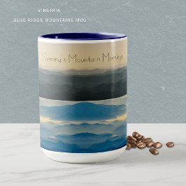 Custom Blue Ridge Mountains Virginia Mug Mugg