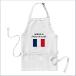 Custom Blue White & Red French Flag  Förkläde<br><div class="desc">Blue white and red French flag design - add your name to personalize!</div>