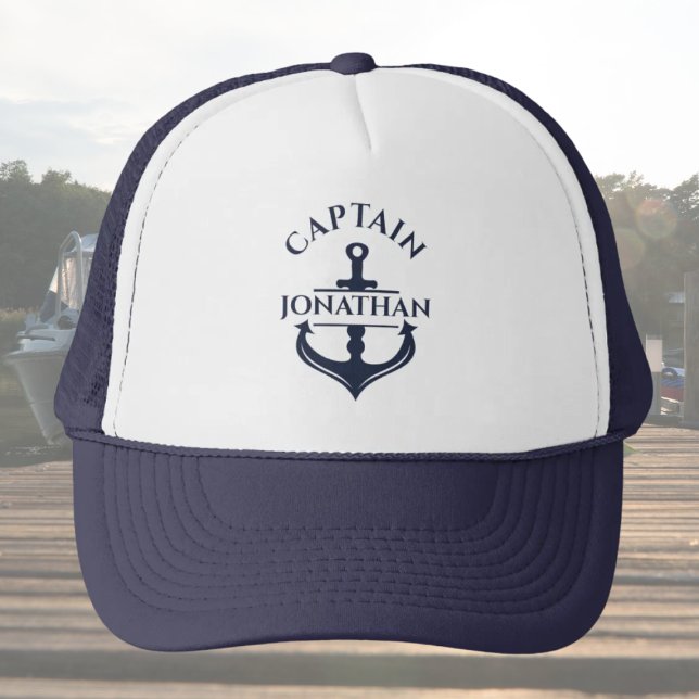 Custom Boat Captain Keps (Custom captain hat)
