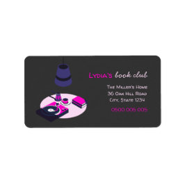 Custom Book Club Address Labels Adressetikett