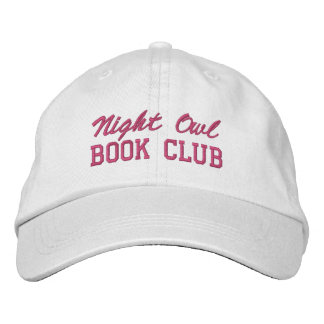 Custom Book Club Name Broderad Keps