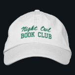 Custom Book Club Name Broderad Keps<br><div class="desc">Show off your love of reading (and your favorite reading crew) with this custom embroidered book club hat! Personalized with your book club name or any custom text, this hat is the perfect blend of cozy, casual, and bookish style. Use Zazzle’s easy design tools to choose your preferred fonts and...</div>