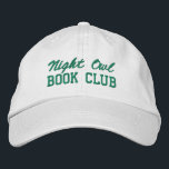 Custom Book Club Name Broderad Keps<br><div class="desc">Show off your love of reading (and your favorite reading crew) with this custom embroidered book club hat! Personalized with your book club name or any custom text, this hat is the perfect blend of cozy, casual, and bookish style. Use Zazzle’s easy design tools to choose your preferred fonts and...</div>