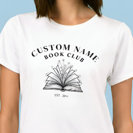Custom Book Club Name Shirt T Shirt
