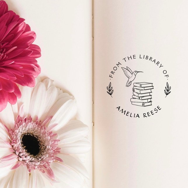 Custom Book From the Library of Hummingbird Stämpel (Skapare uppladdad)