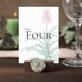 Custom Botanical Wedding Table Number Bordsnummer