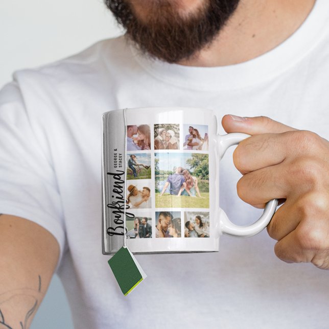 Custom Boyfriend Photo Collage Kaffemugg (Skapare uppladdad)