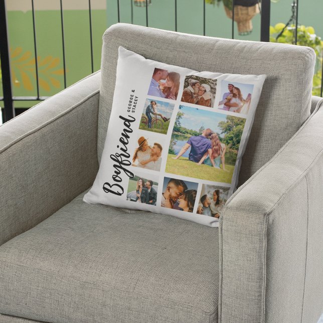 Custom Boyfriend Photo Collage Kudde (Skapare uppladdad)