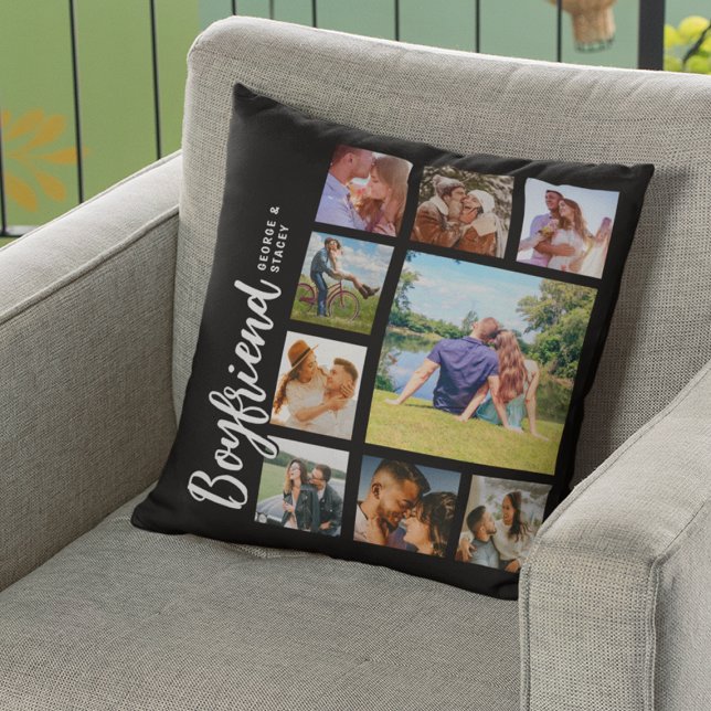 Custom Boyfriend Photo Collage Kudde (Skapare uppladdad)
