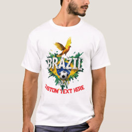 Custom Brazil National Soccer Football Team Fan T Shirt