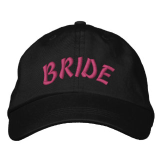 Custom Bride Personalized Embroidered Broderad Keps