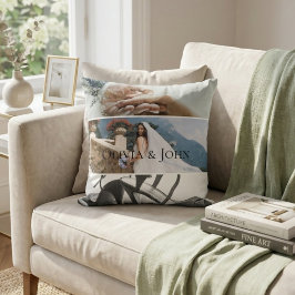 Custom Bride Wedding Photo Collage  Kudde