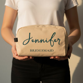 Custom Bridesmaid Makeup Bag for Bridal Shower