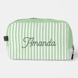Custom Bridesmaid Striped Cosmetic Bag
