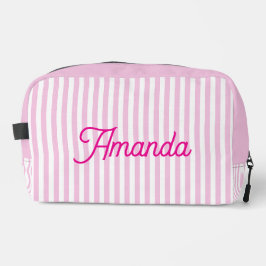 Custom Bridesmaid Striped Cosmetic Bag