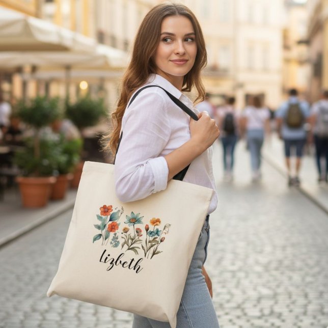 Custom bridesmaid tote bags. wedding tote bag tygkasse (Skapare uppladdad)