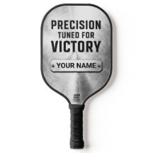 Custom Brushed Steel Precision Tech Pickleball Pad
