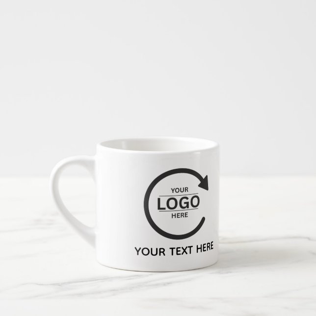 Custom Business Brand Logo Espressomugg (Vänster)