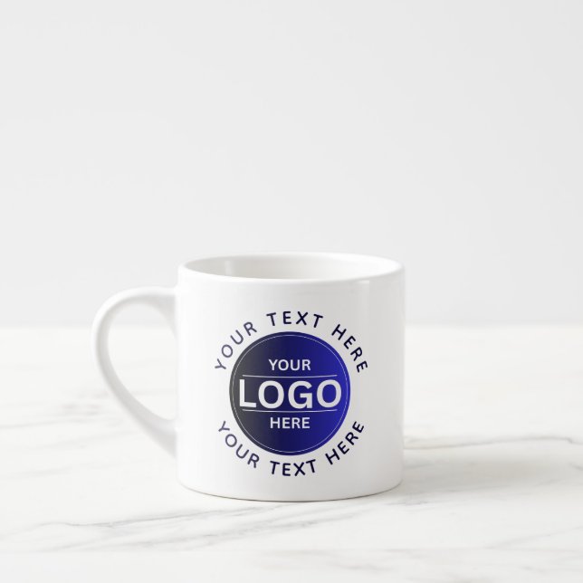 Custom Business Brand Logo Espressomugg (Vänster)