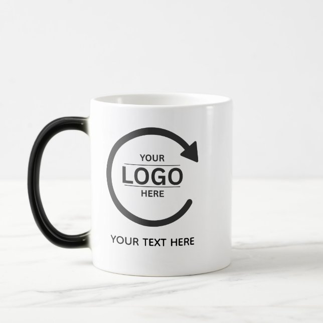 Custom Business Brand Logo Magisk Mugg (Vänster)