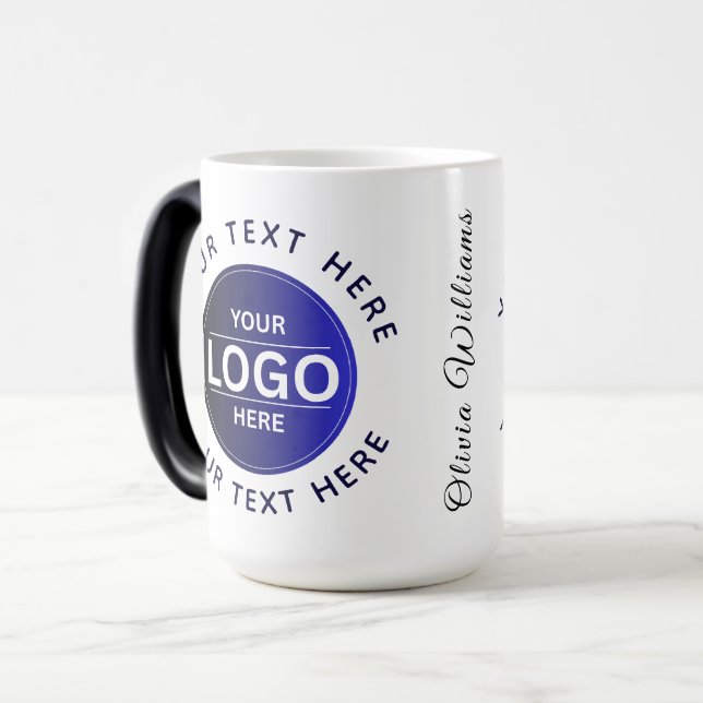 Custom Business Brand Logo Magisk Mugg (Framsida vänster)